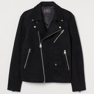 H&M Men’s Faux Suede Biker Jacket